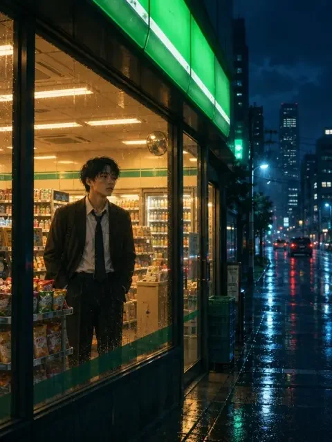 短剧《深夜便利店的常客》封面 - 深夜便利店
