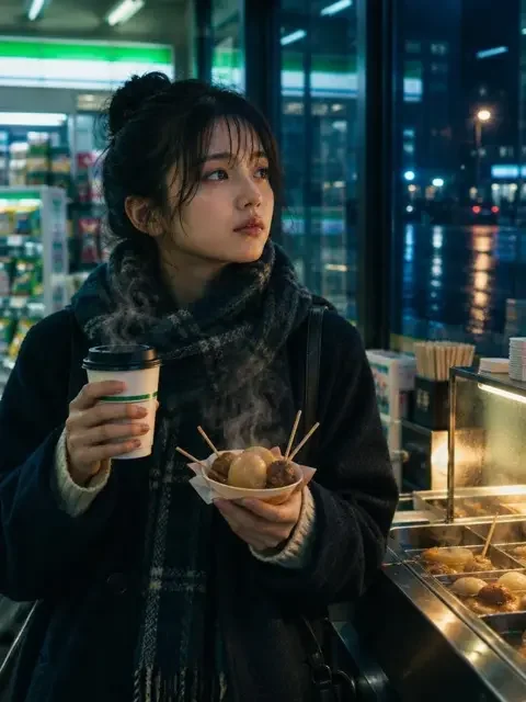 短剧《关东煮与热咖啡》封面 - 都市治愈