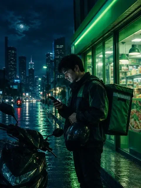 凌晨的外卖单 - 糯米短剧 短剧《凌晨的外卖单》封面 - 小人物日记